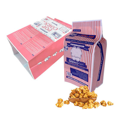 品質  Factory direct disposable waterproof heat seal food grade microwave popcorn high temperature paper bag with film 工場