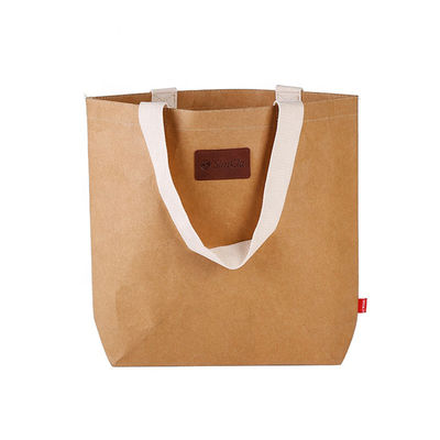 品質  Wholesale Recyclable Factory Supply Professional Design Brown Kraft Paper Washable Bag 工場