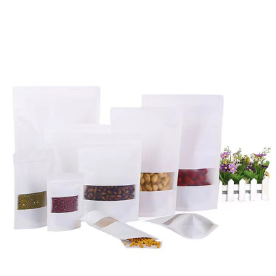 Recyclable Kraft Paper Cookies Bags Baking Food Grade Recycled Kraft Paper Bags