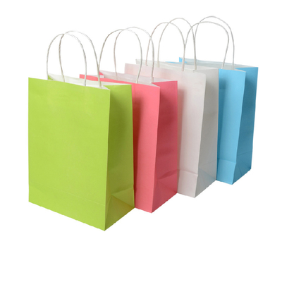 Handmade Paper Party Gift Bags Kraft Bags Small L 31 cm x W 24 cm x D 11 cm twist handle