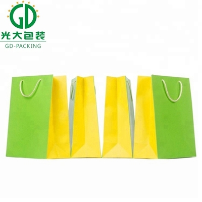 Recyclable High Quality Low Price Customized Logo Paper Bags For Promotional Clothing