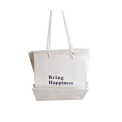 Wholesale Recyclable Dyed Shoes Luxury Clothes Printed Custom Small Logo Paper Bag Packaging Clothing Shopping Gift Jewelry